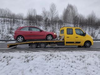 Laweta podczas opadów śniegu – Zgierz