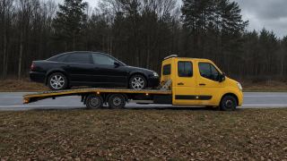 Sedan na lawecie – wymiana koła i pomoc drogowa Zgierz